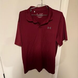 Under Armour Men's Maroon Polo Shirt